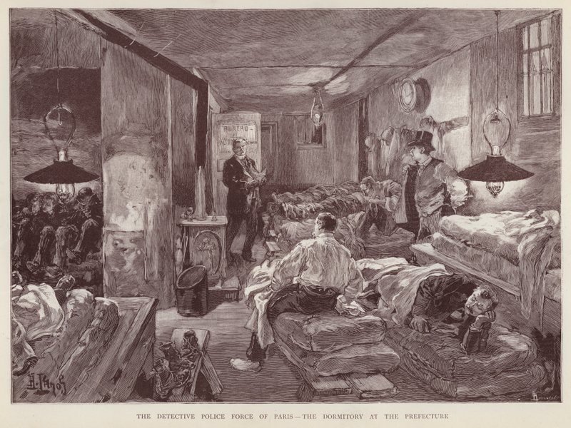 Dormitorio alla Prefettura di Polizia di Parigi, Francia da English School