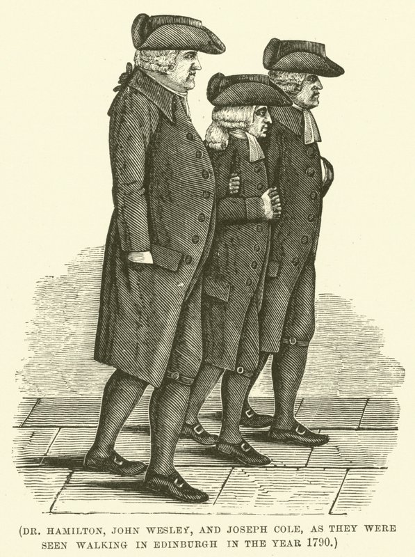 Il dottor Hamilton, John Wesley e Joseph Cole, visti passeggiare a Edimburgo nell