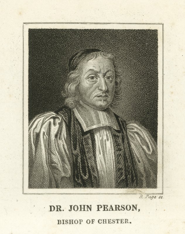 Dr John Peason, Vescovo di Chester (incisione) da English School