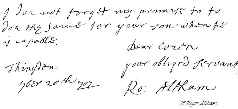 Dr Roger Altham da English School