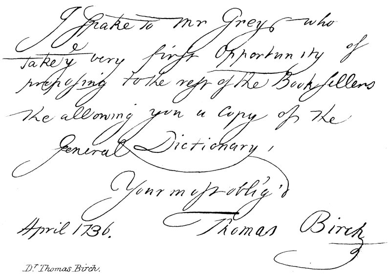 Dr Thomas Birch da English School