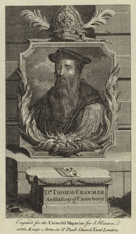 Dr Thomas Cranmer, Arcivescovo di Canterbury da English School