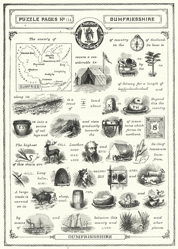 Dumfriesshire (incisione) da English School