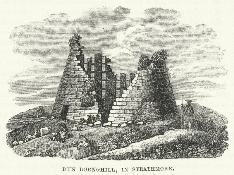Dun Dornghill, a Strathmore (incisione) da English School