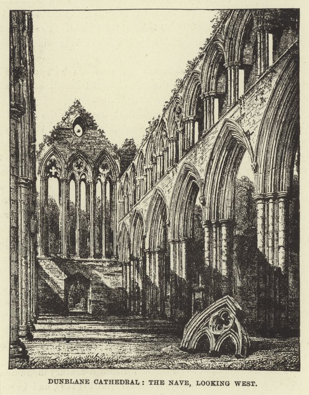 Cattedrale di Dunblane, la navata, vista verso ovest da English School