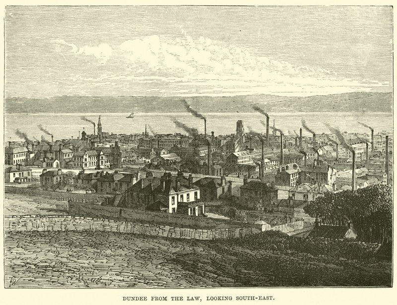 Dundee dal Law, vista verso Sud-est da English School