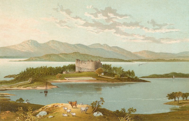 Castello di Dunstaffnage e Loch Etive da English School