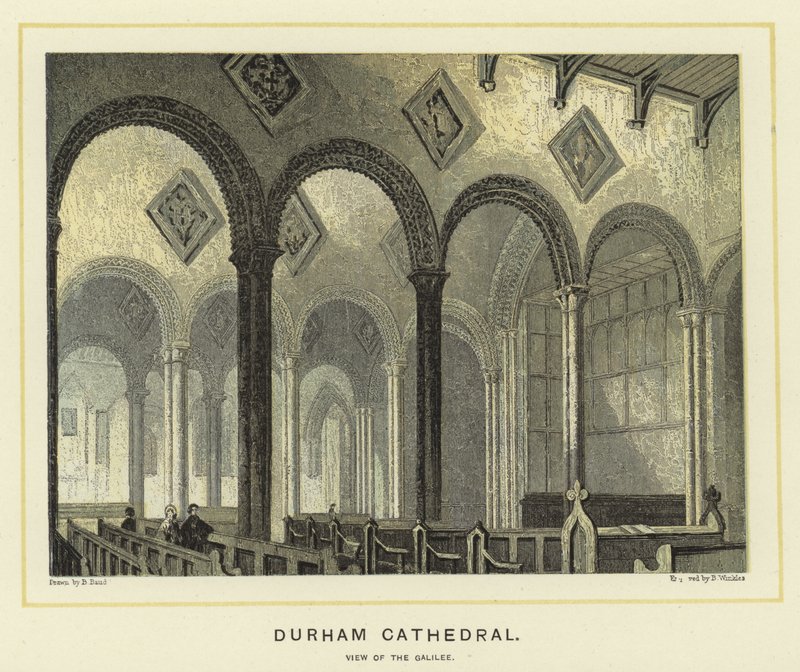 Cattedrale di Durham, vista della Galilea da English School