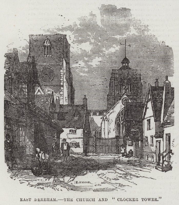 East Dereham, la chiesa e la "torre dell