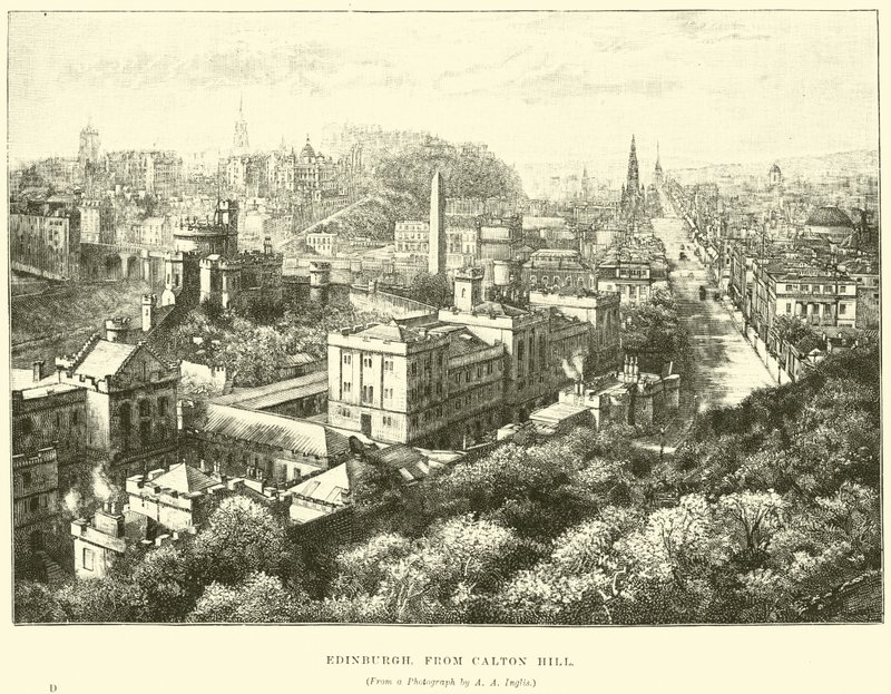 Edimburgo, da Calton Hill da English School