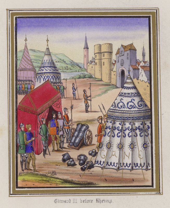 Edoardo III davanti a Reims da English School