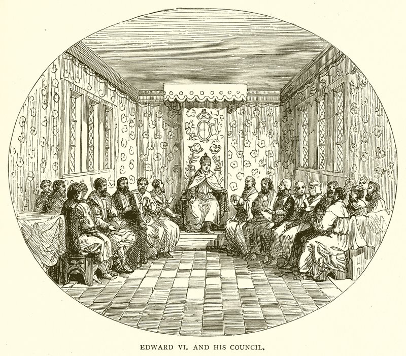 Edoardo VI e il suo Consiglio da English School