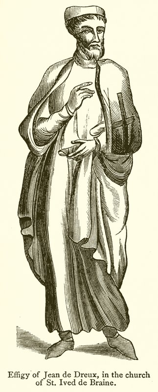 Effigie di Jean de Dreux, nella Chiesa di St. Ived de Braine da English School