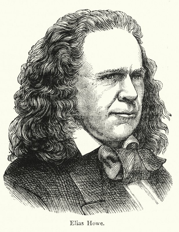 Elias Howe, inventore americano della macchina da cucire a punto annodato da English School