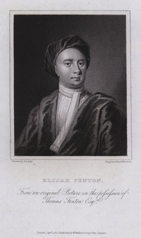 Elijah Fenton, poeta, biografo e traduttore inglese da English School