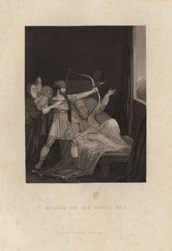 Eliseo sul letto di morte da English School