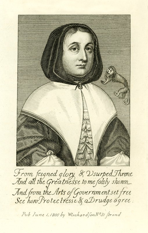 Elizabeth Cromwell, moglie di Oliver Cromwell, illustrazione da A Biographical History of England di J. Granger da English School