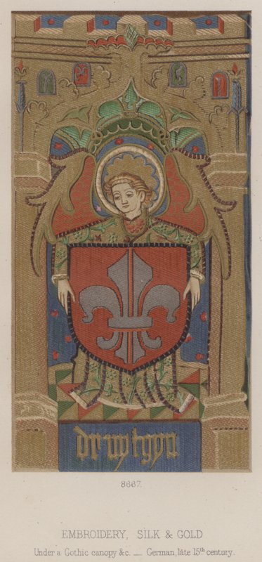 Ricamo, Seta e Oro, Sotto un baldacchino gotico ecc, Germania, fine XV secolo da English School
