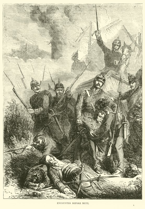 Scontro prima di Metz, agosto 1870 da English School