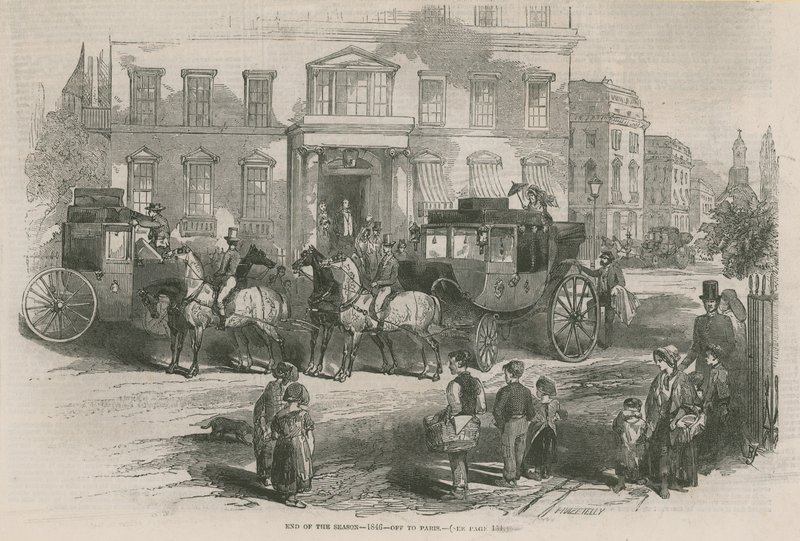 Fine della stagione 1846 - partenza per Parigi da English School