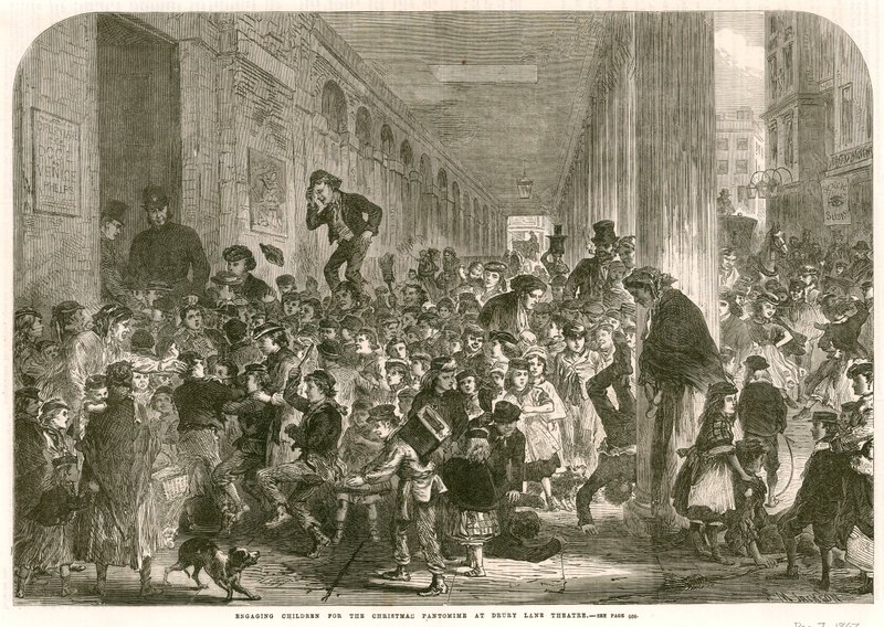 Ingaggio di bambini per il pantomima di Natale al Teatro Drury Lane, Londra da English School