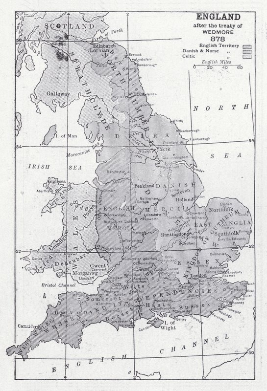 Inghilterra dopo il Trattato di Wedmore 878 da English School