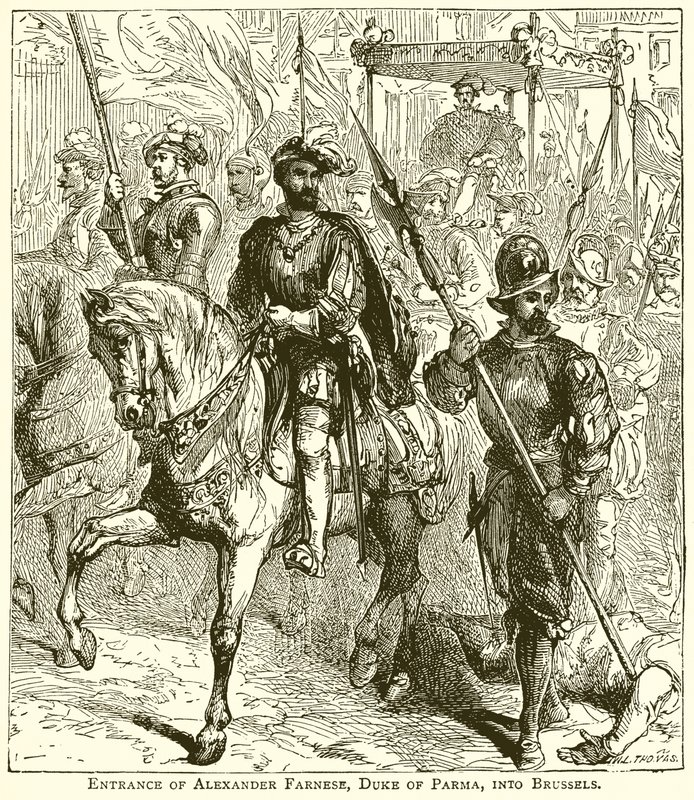 Ingresso di Alessandro Farnese, duca di Parma, a Bruxelles da English School