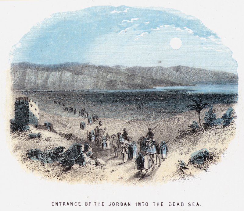 Ingresso del Giordano nel Mar Morto da English School