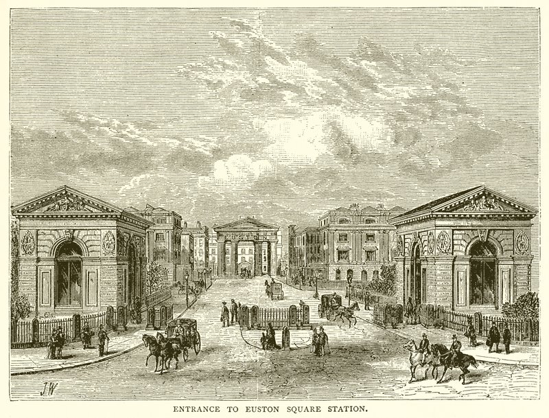 Ingresso alla stazione di Euston Square da English School