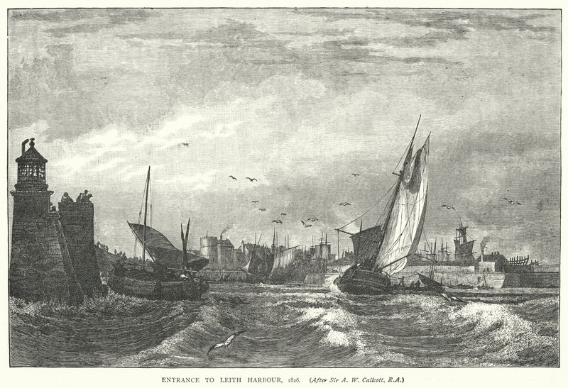 Ingresso al porto di Leith da English School