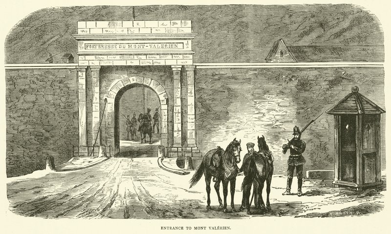 Ingresso a Mont Valerien, gennaio 1871 da English School