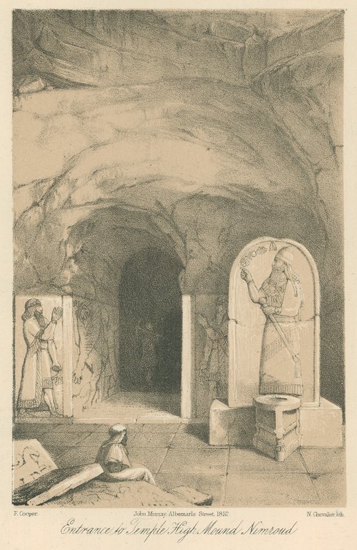 Ingresso al Tempio del Grande Tumulo di Nimroud da English School