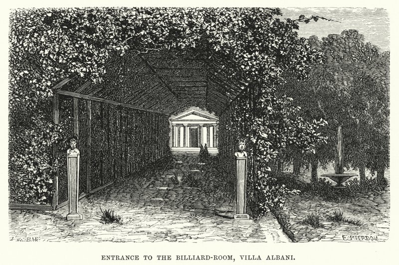 Ingresso alla Sala da Biliardo, Villa Albani da English School