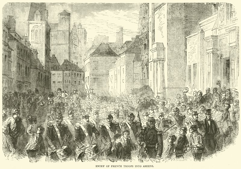 Ingresso delle truppe francesi ad Amiens, maggio 1871 da English School