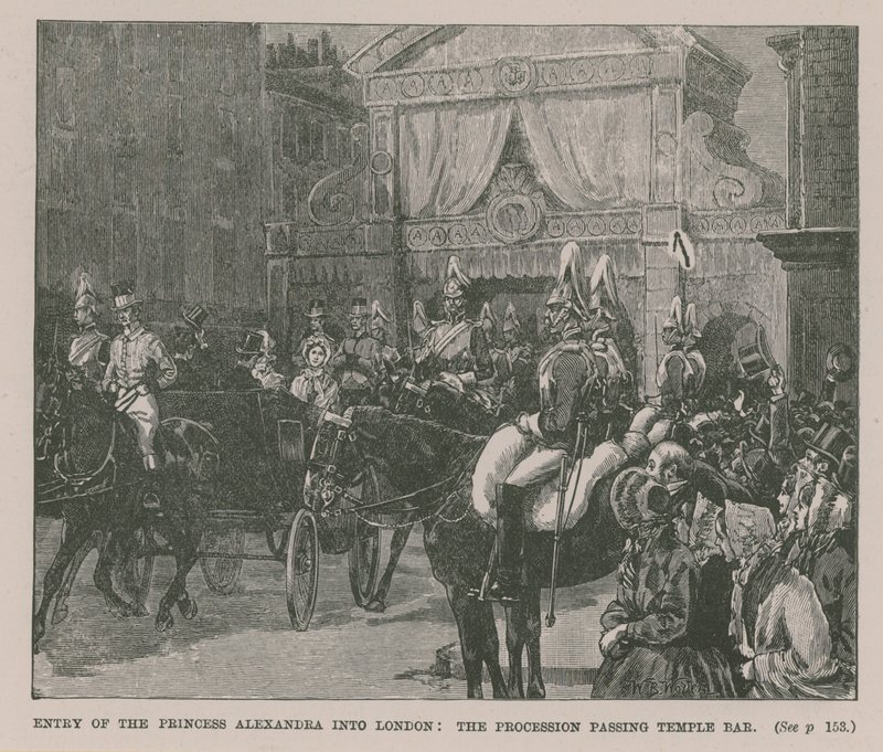 Ingresso della Principessa Alessandra a Londra da English School