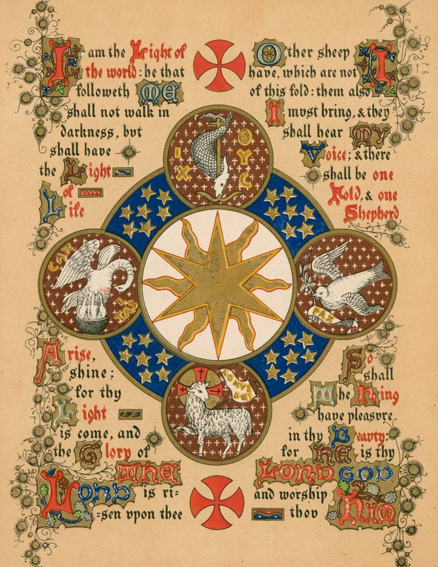 Epifania (litografia a colori) da English School