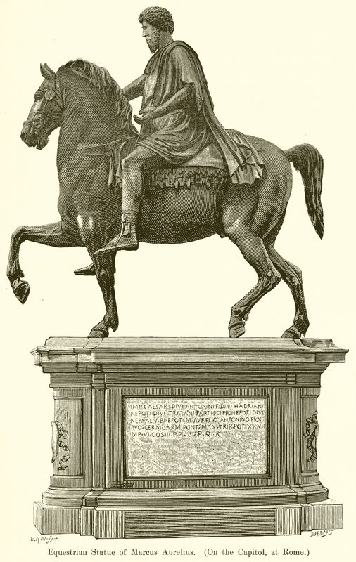 Statua equestre di Marco Aurelio (Sul Campidoglio, a Roma) da English School
