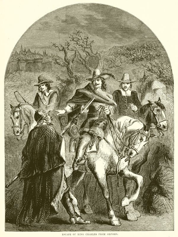 Fuga del re Carlo da Oxford da English School
