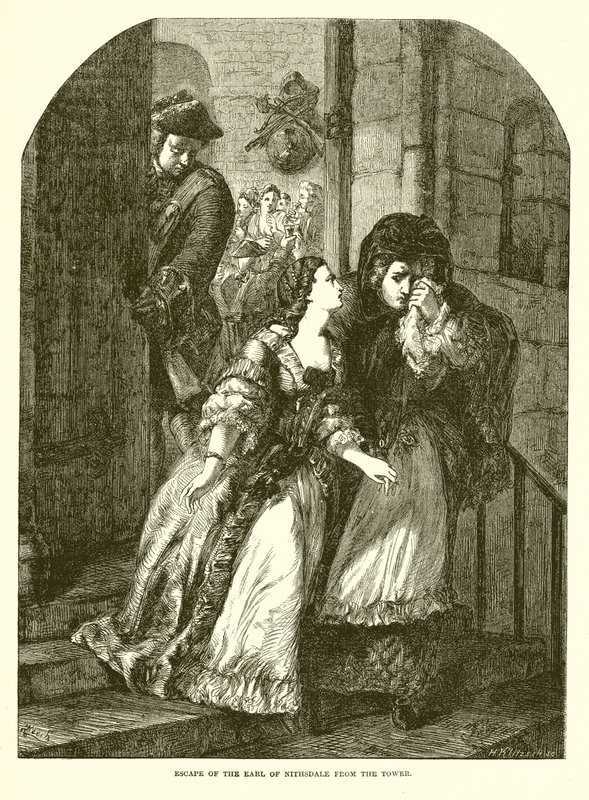 Fuga del conte di Nithsdale dalla Torre da English School