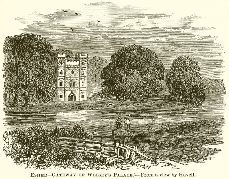 Esher--Portale del Palazzo di Wolsey da English School