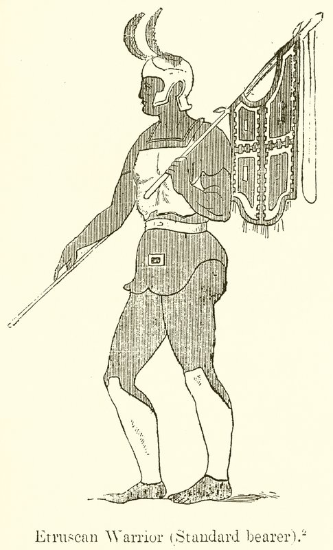 Guerriero etrusco (Portabandiera) da English School