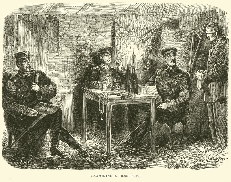 Esaminando un disertore, febbraio 1871 da English School