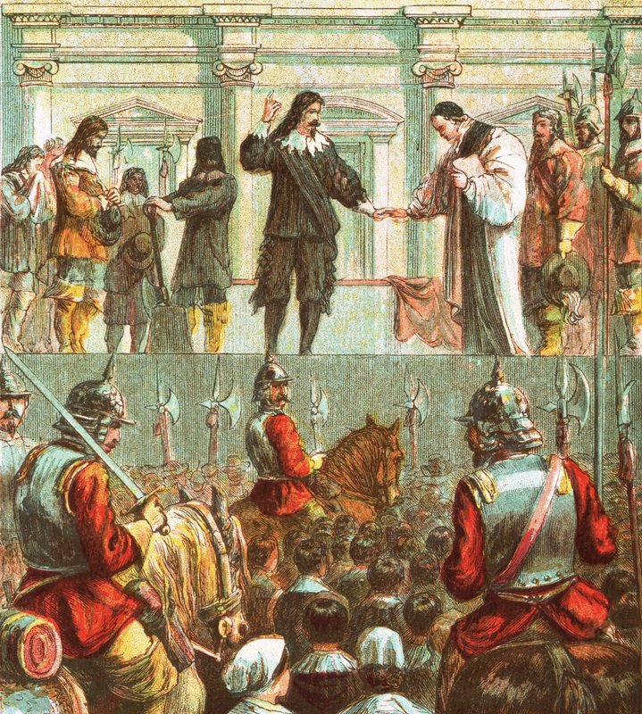 Esecuzione di Carlo I da English School