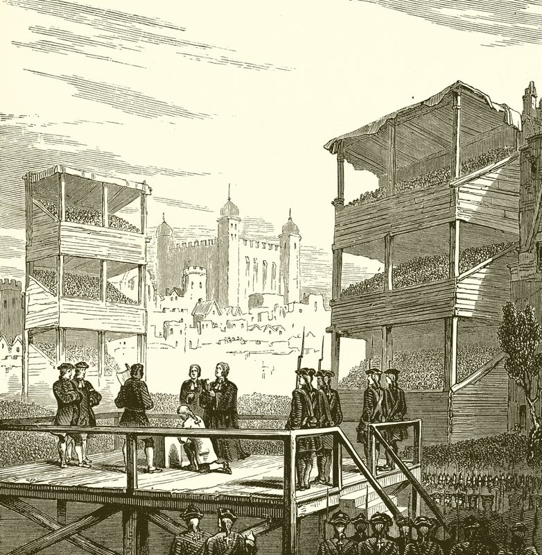 Esecuzione di Lord Derwentwater a Tower Hill, 1716 da English School