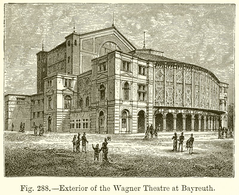 Esterno del Teatro Wagner a Bayreuth da English School
