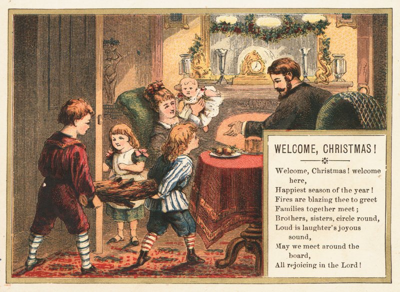 Famiglia che si prepara per Natale da English School