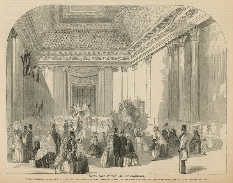 Vendita di fantasia alla Hall of Commerce da English School