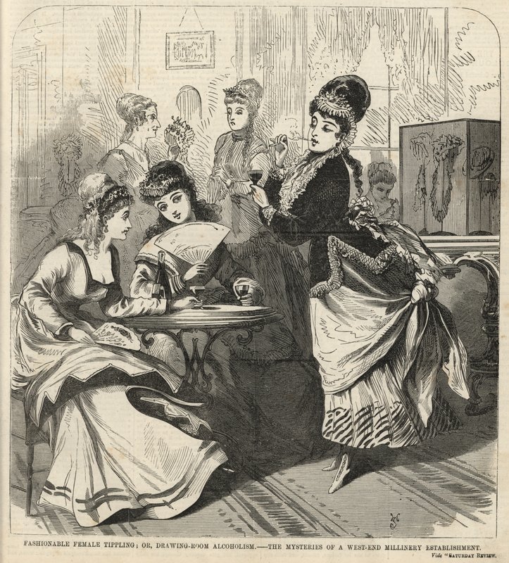 Ubriachezza femminile alla moda; o, Alcolismo in salotto da English School