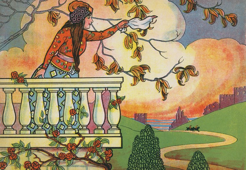 Fatima che saluta per attirare l