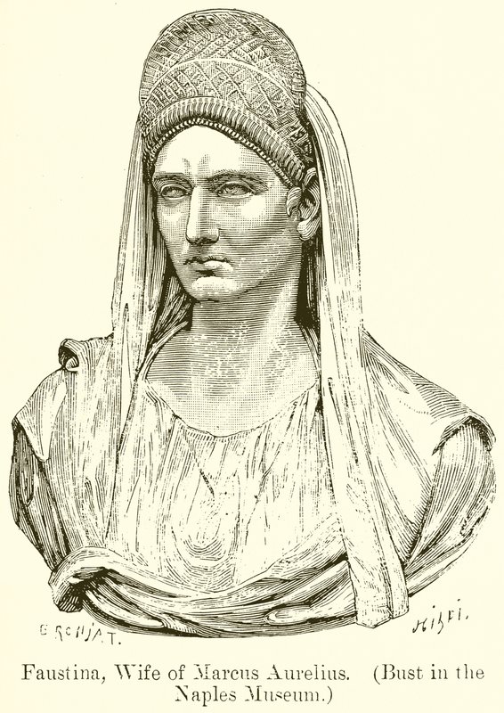 Faustina, moglie di Marco Aurelio (Busto nel Museo di Napoli) da English School